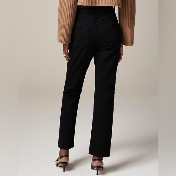 NWT J CREW Slim straight jean in black - Picture 3 of 7